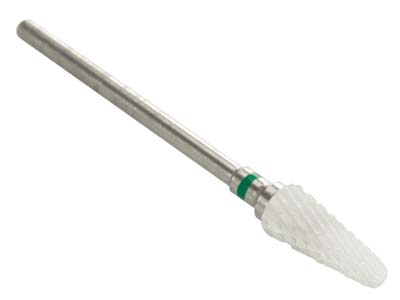 Bench Essentials By Cooksongold    Ceramic Burr Cone, Coarse Grit     Green, 6mm - Standard Image - 1