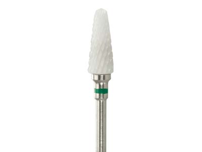 Bench Essentials By Cooksongold    Ceramic Burr Cone, Coarse Grit     Green, 6mm - Standard Image - 2