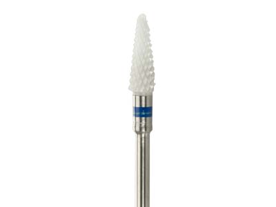 Bench Essentials By Cooksongold    Ceramic Burr Cone, Medium Grit     Blue, 4mm - Standard Image - 2