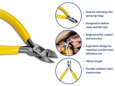Bench Essentials By Cooksongold    Flush Side Cutter 115mm - Standard Image - 6
