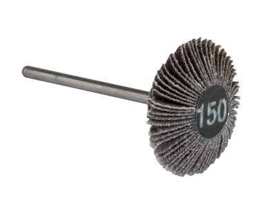 Bench Essentials By Cooksongold Emery Flap Wheel, Knife Edge, 150 Grit - Standard Image - 1