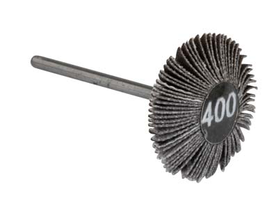 Bench Essentials By Cooksongold Emery Flap Wheel, Knife Edge, 400 Grit - Standard Image - 1