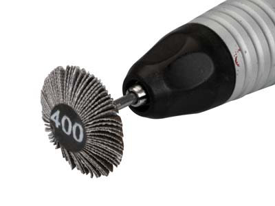 Bench Essentials By Cooksongold Emery Flap Wheel, Knife Edge, 400 Grit - Standard Image - 3