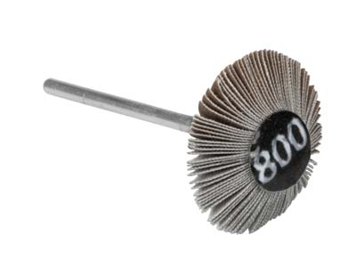 Bench Essentials By Cooksongold Emery Flap Wheel, Knife Edge, 800 Grit - Standard Image - 1