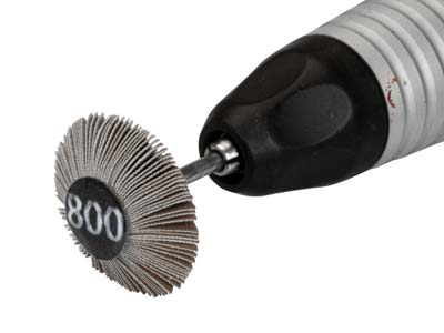 Bench Essentials By Cooksongold Emery Flap Wheel, Knife Edge, 800 Grit - Standard Image - 3