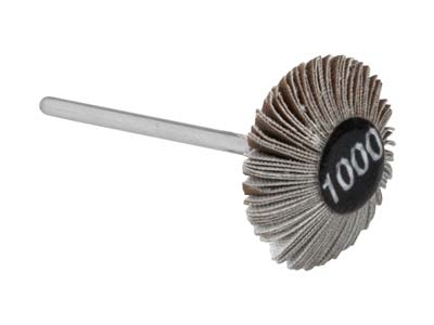 Bench Essentials By Cooksongold Emery Flap Wheel, Knife Edge, 1000 Grit - Standard Image - 1