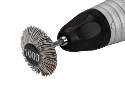 Bench Essentials By Cooksongold Emery Flap Wheel, Knife Edge, 1000 Grit - Standard Image - 3