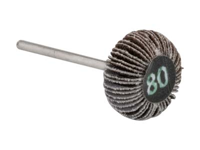 Bench Essentials By Cooksongold Emery Flap Wheel, Oval, 80 Grit - Standard Image - 1