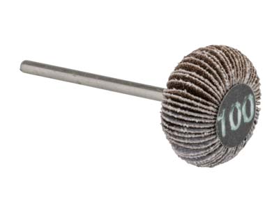 Bench Essentials By Cooksongold Emery Flap Wheel, Oval, 100 Grit - Standard Image - 1