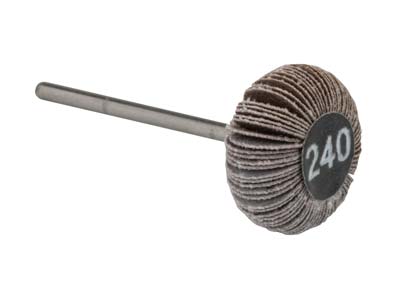 Bench Essentials By Cooksongold Emery Flap Wheel, Oval, 240 Grit - Standard Image - 1