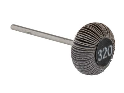 Bench Essentials By Cooksongold Emery Flap Wheel, Oval, 320 Grit - Standard Image - 1