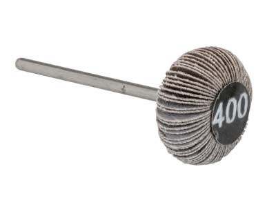 Bench Essentials By Cooksongold Emery Flap Wheel, Oval, 400 Grit - Standard Image - 1