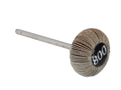 Bench Essentials By Cooksongold Emery Flap Wheel, Oval, 800 Grit - Standard Image - 1