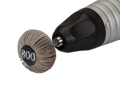 Bench Essentials By Cooksongold Emery Flap Wheel, Oval, 800 Grit - Standard Image - 3
