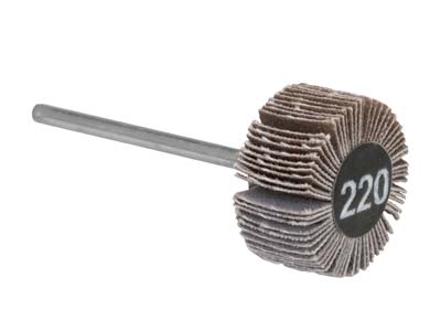 Bench Essentials By Cooksongold Emery Flap Wheel, Square Edge, 220 Grit - Standard Image - 1