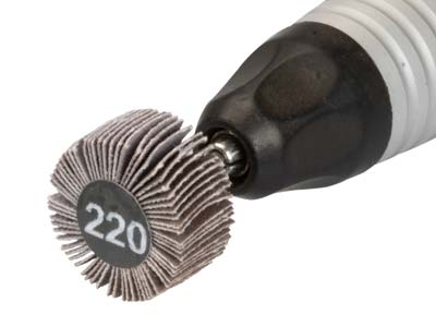 Bench Essentials By Cooksongold Emery Flap Wheel, Square Edge, 220 Grit - Standard Image - 3
