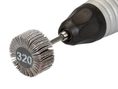 Bench Essentials By Cooksongold Emery Flap Wheel, Square Edge, 320 Grit - Standard Image - 3