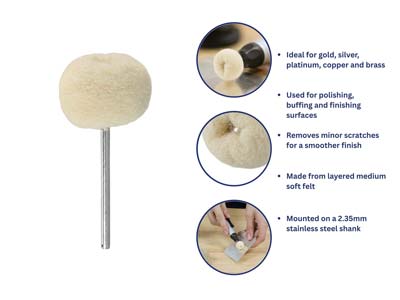 Bench Essentials By Cooksongold Felt Ball Pendant Wheel - Standard Image - 7