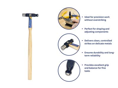 Bench Essentials By Cooksongold Jobbing Hammer 4oz - Standard Image - 6