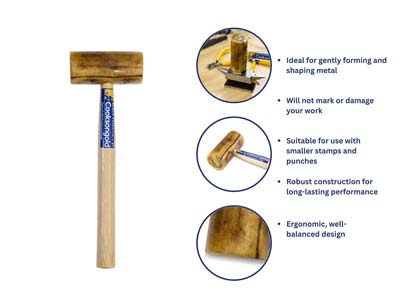 Bench Essentials By Cooksongold Rawhide Mallet 37mm - Standard Image - 6