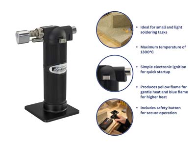 Bench Essentials By Cooksongold Jewellers Soldering Hand Torch - Standard Image - 7