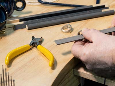 Bench Essentials By Cooksongold Emery Stick Half Round 2000 Grit Fine - Standard Image - 2