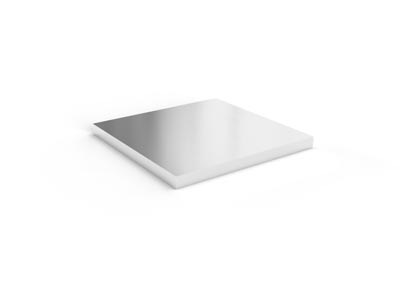 9ct White Gold Sheet 1.50mm X 20mm X 20mm, Fully Annealed, 100%       Recycled Gold - Standard Image - 3