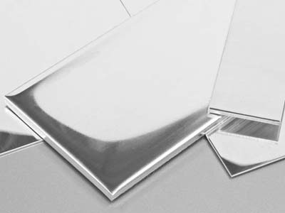 18ct Medium White Fairtrade Gold   Sheet 2.00mm Fully Annealed