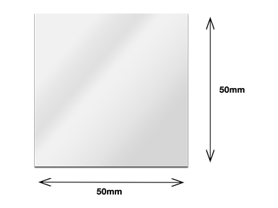 Sterling Silver Sheet 1.50mm X 50mm X 50mm, Fully Annealed, 100%        Recycled Silver - Standard Image - 2