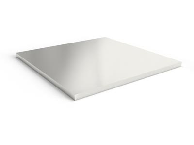 Sterling Silver Sheet 2.00mm X 50mm X 50mm, Fully Annealed, 100%        Recycled Silver - Standard Image - 3