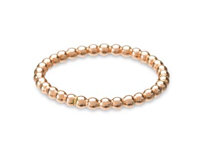 Rose Gold Filled Beaded Rings