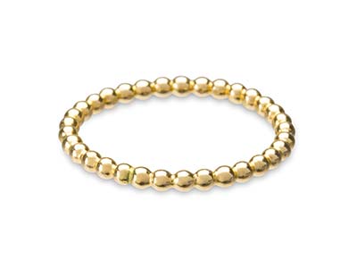 Gold Filled Beaded Ring 2mm Size K - Standard Image - 1