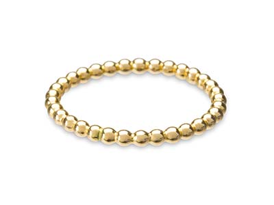 Gold Filled Beaded Ring 2mm Size O