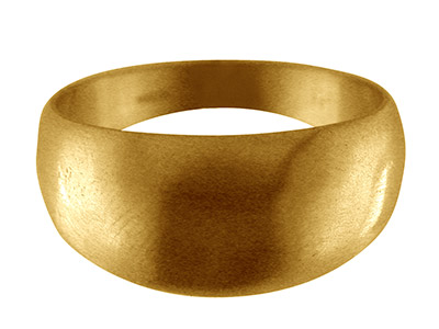9ct Yellow Gold C16 Domed Ring 4mm Head Height Hal