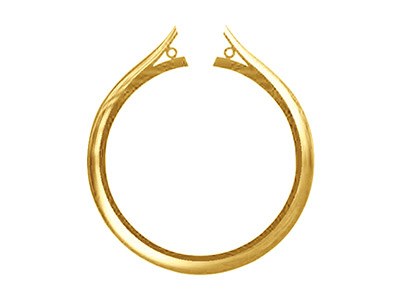 18ct Yellow Gold Light Tapered Ring Shank With Cheniers Size M - Standard Image - 1