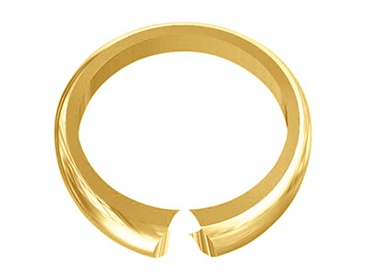 18ct Yellow Gold Medium D Shape    Ring Shank Size M - Standard Image - 2