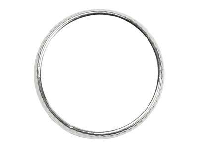 Sterling Silver Hammered Ring 3mm  Size O - Standard Image - 2