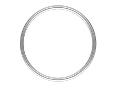 Sterling Silver Plain Ring 1mm Size J12