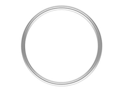 Sterling Silver Plain Ring 1mm Size J12