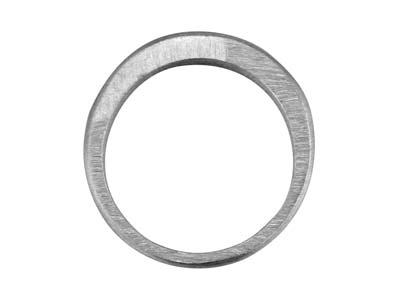 Sterling Silver Flat Domed Ring    Hallmarked Widest Point 5.3mm Size O Plain Solid Back, 100% Recycled  Silver - Standard Image - 2