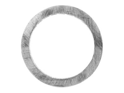 Sterling Silver Channel Set Ring   26x2mm Hallmarked Full Eternity    Ring Size M, 100% Recycled Silver - Standard Image - 2