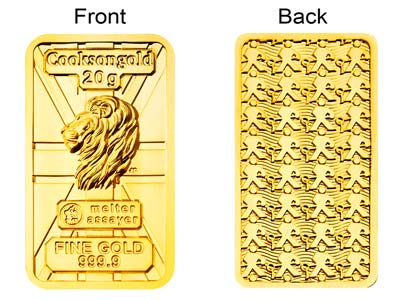 20g Fine Gold Bar 999.9 - High Relief Lion's Head Collection - Standard Image - 2