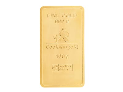 Fine Gold Bar 100gm Stamped        UK Design With A Serial Number And Supplied In A Blister Pack, 100%   Recycled Gold - Standard Image - 3