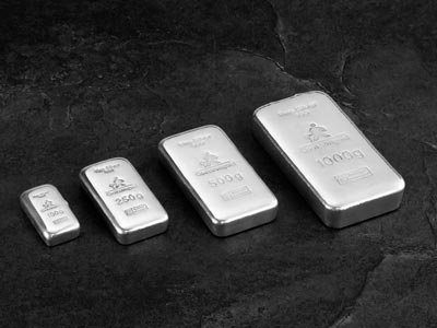 Fine Silver Bar 500gm Cast UK      Design, 100% Recycled Silver - Standard Image - 3