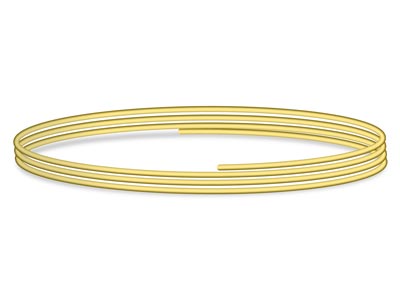 9ct Yellow Gold Round Wire 2.00mm X 200mm, Fully Annealed, 100         Recycled Gold