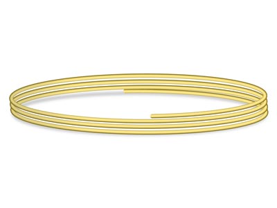 9ct Yellow Gold Round Wire 2.00mm X 200mm, Fully Annealed, 100         Recycled Gold