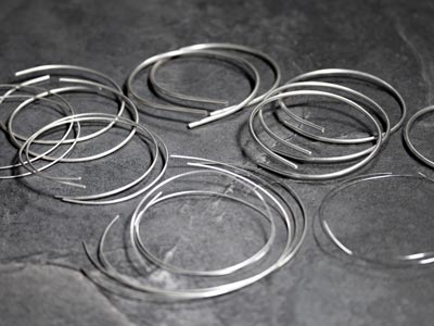 9ct White Gold Round Wire 1.00mm X 100mm, Fully Annealed, 100%        Recycled Gold - Standard Image - 8