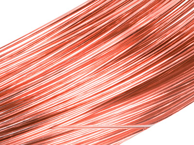 18ct Red Gold Round Wire 3.00mm,   100 Recycled Gold