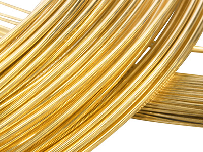 22ct Yellow DS Round Wire 3.00mm,  100 Recycled Gold
