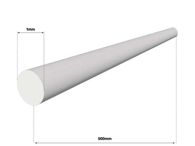 Sterling Silver Round Wire 1.00mm X 500mm, Fully Annealed, Pre-cut,     100% Recycled Silver - Standard Image - 2